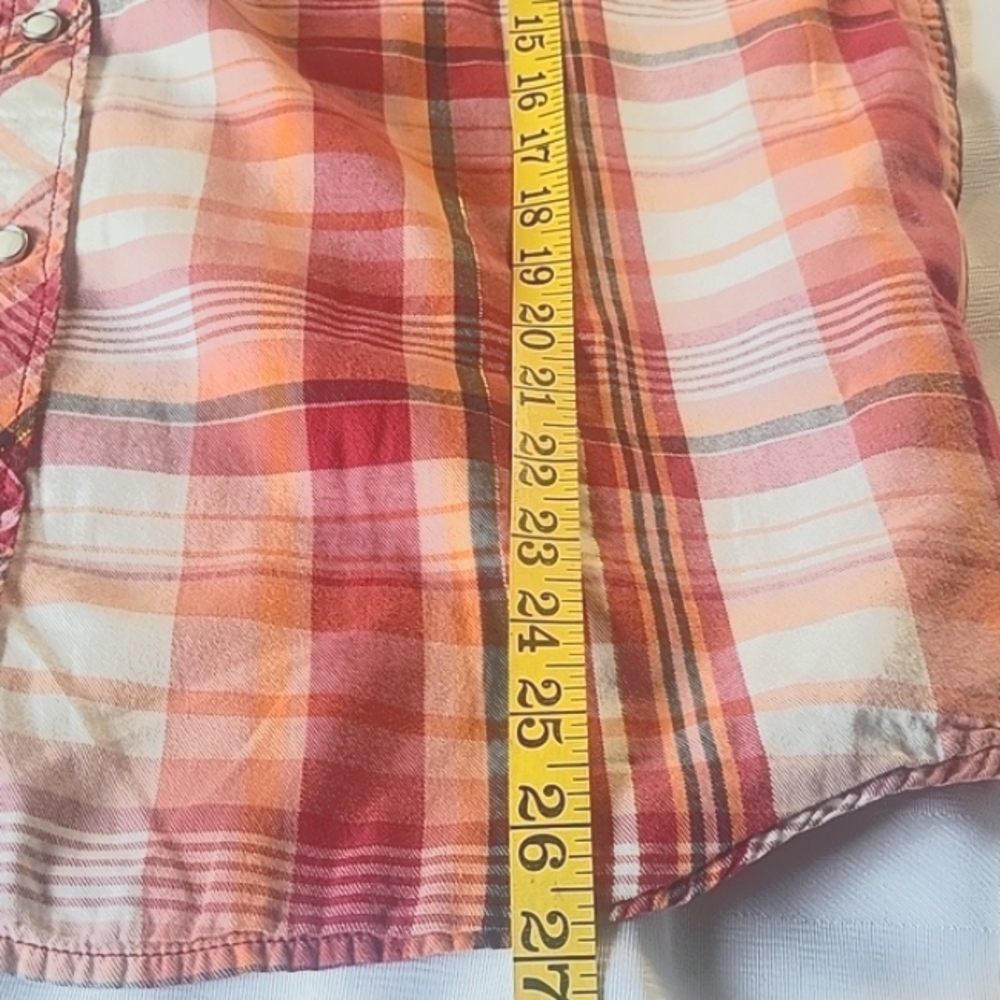 Levis Strauss & Co. Womans Plaid Multi Colors Button Down Shirt, Size: L - Picture 11 of 11
